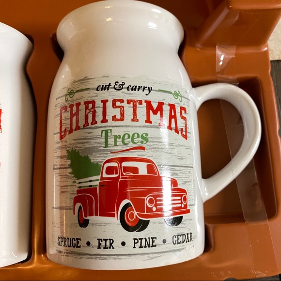 NEW SET 2 CERAMIC CHRISTMAS MUGS - Picture 7 of 10